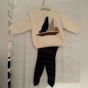 3-6 month Zara sweater knit set